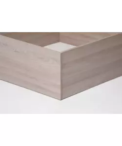 LETTO MATRIMONIALE CONTENITORE "BED BOX" OLMO NATURALE 160X190 CM